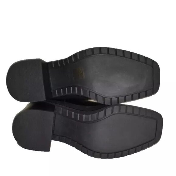 New! Tory Burch Expedition Leather 8 M Chelsea Black Boots DD417 - Picture 7 of 7